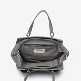 Handbag made of recycled materials, grey