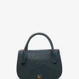 Handtasche aus recycelten Materialien in Blau.