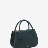 Handtasche aus recycelten Materialien in Blau.