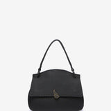 Small handbag in black recycled materials