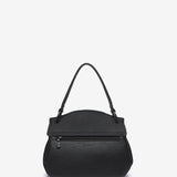Small handbag in black recycled materials