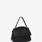 Large handbag in black recycled materials