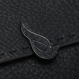 Large handbag in black recycled materials