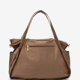 Camel nylon shopper bag