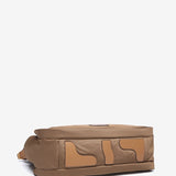 Camel nylon shopper bag