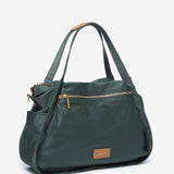 Bolso shopper en nylon verde