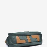 Bolso shopper en nylon verde