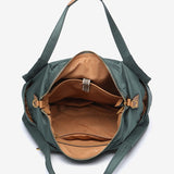 Bolso shopper en nylon verde