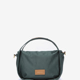 Green nylon shoulder bag