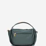 Green nylon shoulder bag