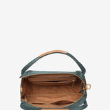 Green nylon shoulder bag