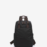 Black backpack made of recycled materials