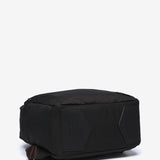 Black backpack made of recycled materials