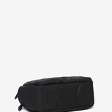 Black recycled material shoulder bag