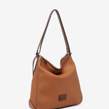 Cognac recycled material backpack-bag