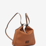 Cognac recycled material backpack-bag