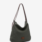 Green recycled material backpack-bag