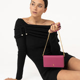 Mini crossbody bag in fuchsia