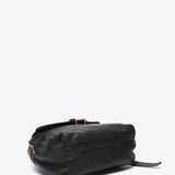 Backpack with black leather hardware