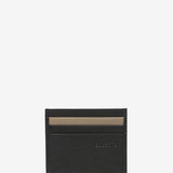 Black leather card holder