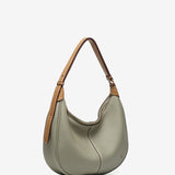 Small shoulder bag in green recycled materials