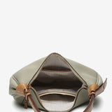 Small shoulder bag in green recycled materials