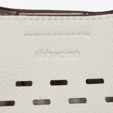 White die-cut handbag made from recycled materials