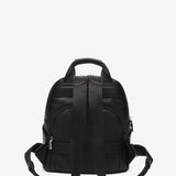 Black backpack made of recycled materials