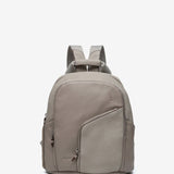 Backpack in grey recycled materials