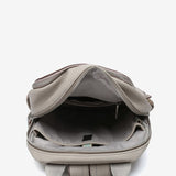 Backpack in grey recycled materials