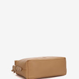 Camel shoulder bag in recycled materials