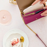 Mini crossbody bag in fuchsia