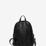 Black backpack made of recycled materials