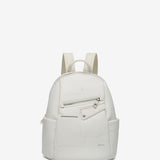 Backpack in beige recycled materials