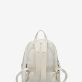 Backpack in beige recycled materials