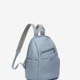 Backpack in blue recycled materials