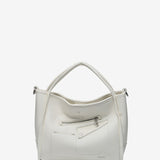 Beige handbag made from recycled materials