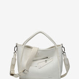 Beige handbag made from recycled materials