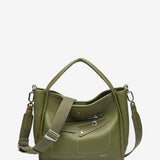 Green recycled material handbag