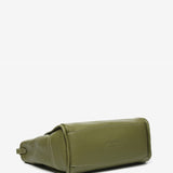 Green recycled material handbag