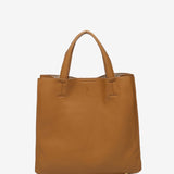 Shopper-Tasche aus recycelten Materialien in Camel.