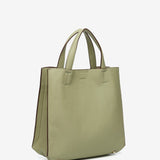 Green shopper bag made from recycled materials