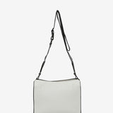 White recycled material shoulder bag