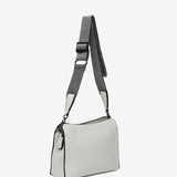 White recycled material shoulder bag