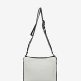 White recycled material shoulder bag