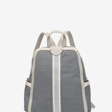 Backpack in grey recycled materials