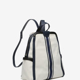 Backpack in beige recycled materials