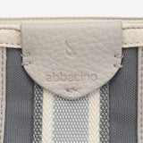 Shoulder bag in grey recycled materials