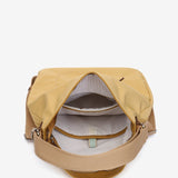 Bag - backpack in yellow recycled materials