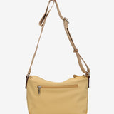 Yellow recycled material shoulder bag